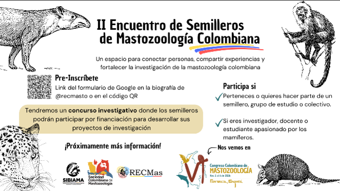 II Encuentro de Semilleros de Mastozoología Colombiana